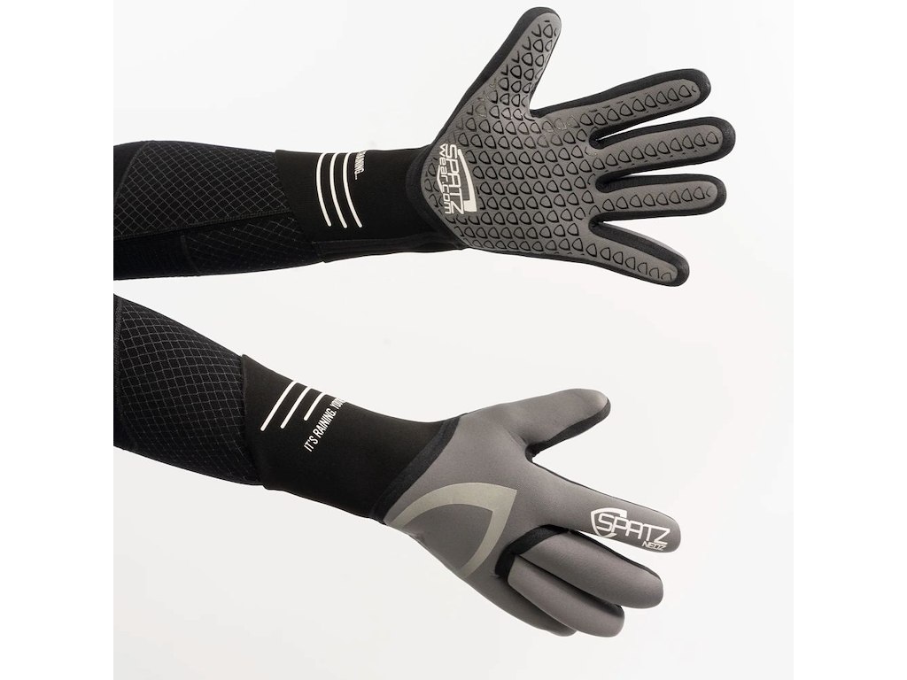 SpatzWear NEOZ THERMAL RAIN Gloves - Cykelhandsker - Lange fingre - grå - Str. L