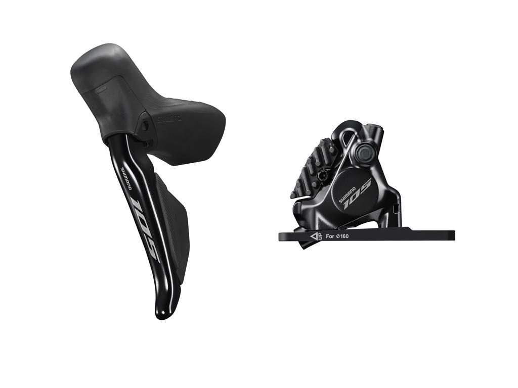 Shimano 105 Di2 R7170 - Skifte- og bremsegreb venstre - Hydraulisk kaliber og olieslange