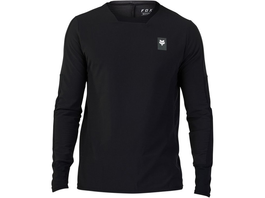 FOX Defend Thermal Jersey - Cykeltrøje - Lange ærmer - Herre - Sort - XL