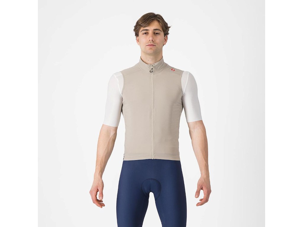 Castelli Espresso Vest - Cykelvest - Clay/Dark Gray - L
