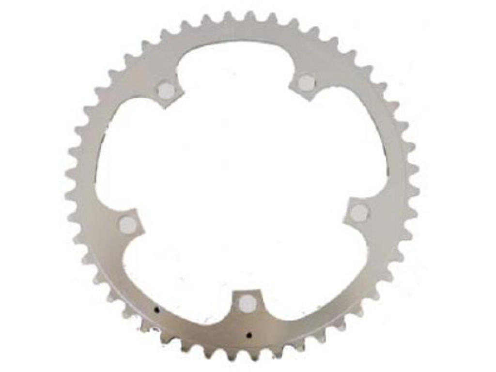 Stronglight klinge - 52 tænder - ø130 - 5 huls - Zicral Alu - Sølv