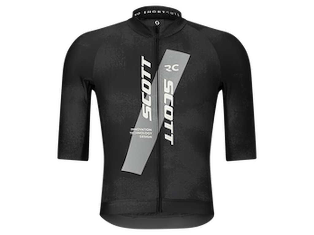 SCOTT RC Pro - Cykeltrøje - Korte ærmer - Herre - Sort/Hvid - Str. L