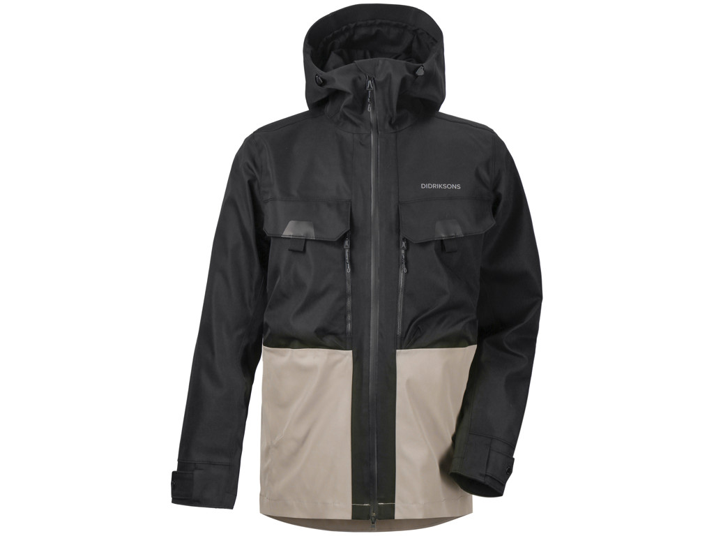 Didriksons - Stig - Herrejakke - Black/Beige - Str. XXL