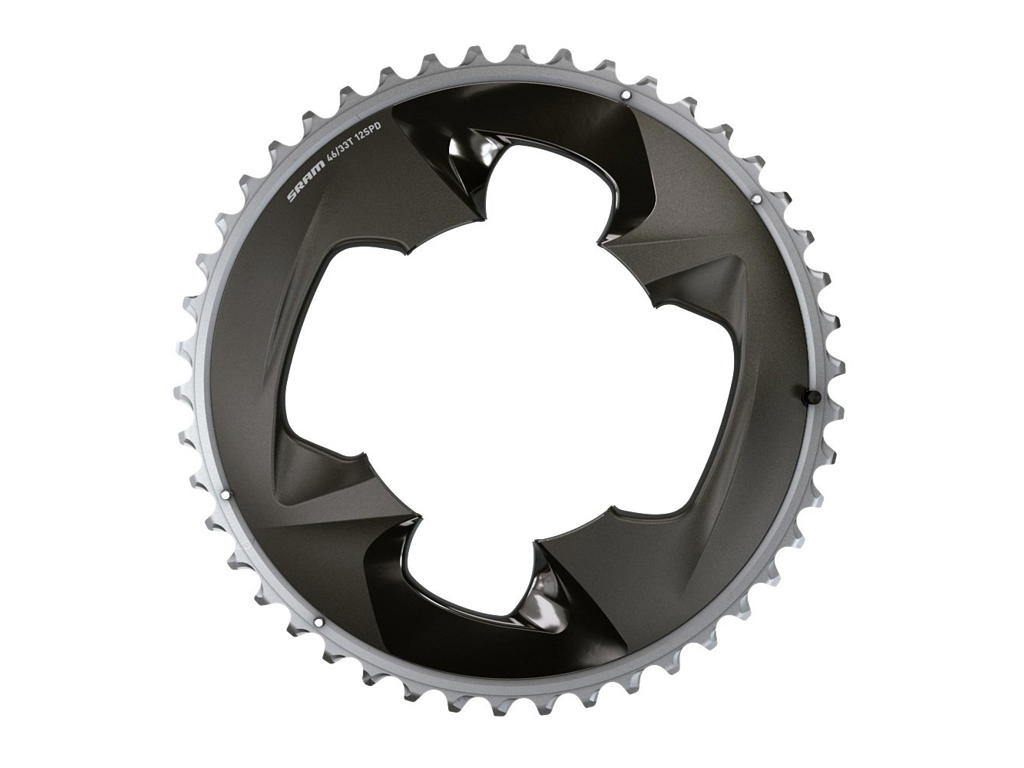 Sram Force - Klinge 48 tands rund - 2 x 12 gear - 4 huls ø107mm - Sort