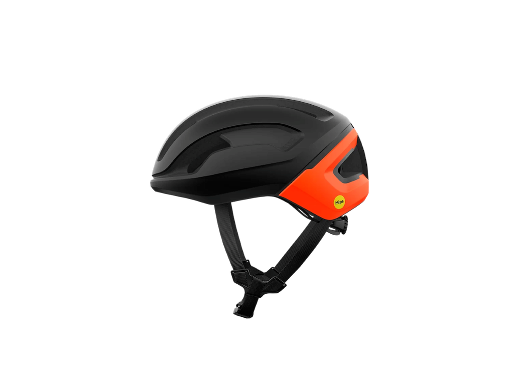 POC Omne Air MIPS - Cykelhjelm - Uranium Black Matt/Fluorescent Orange Matt - Str. L/56-61cm cm