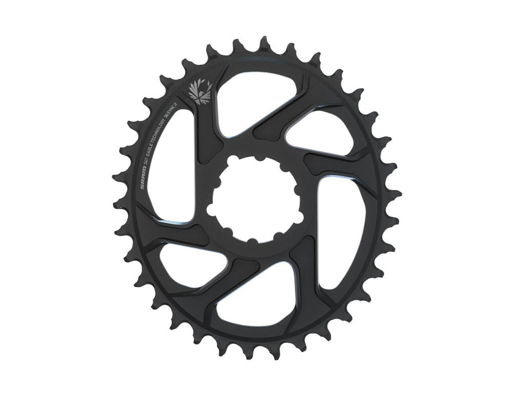 Sram Eagle - Klinge 34 tands oval - 1 x 12 gear - Direct Mount - 6 mm offset - Sort