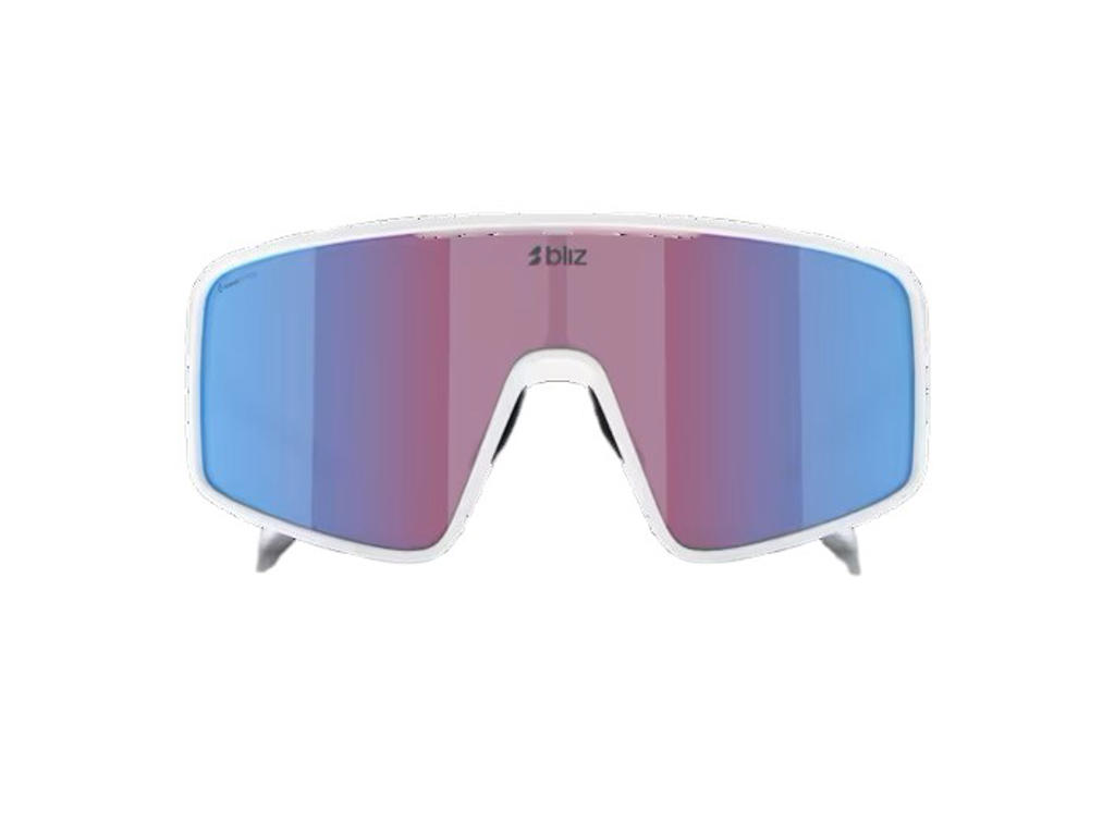 Bliz P001 Large (38) - Cykelbriller - Rose/violet mirror blue lens - Matte white