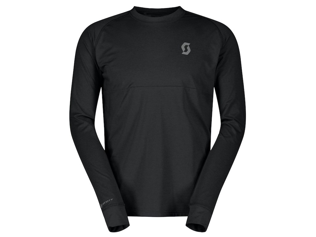SCOTT Trail Storm Warm Light Tee LS - Cykeltrøje - Herre - Sort - M