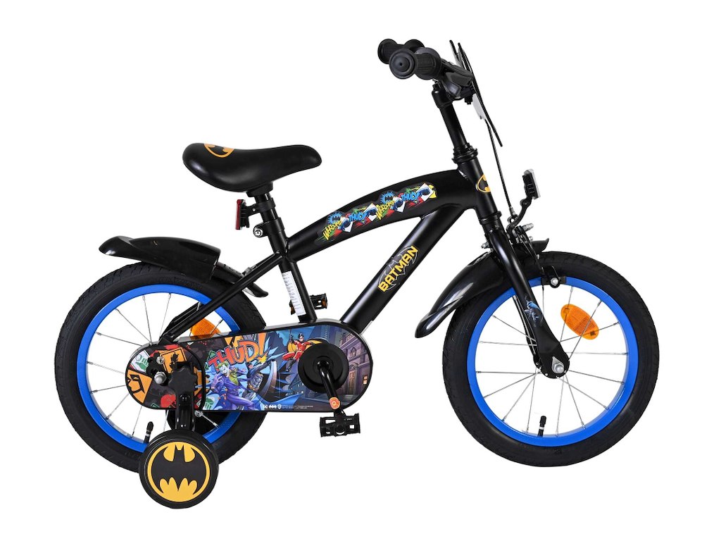 Volare Batman Børnecykel - 14" med støttehjul - Sort