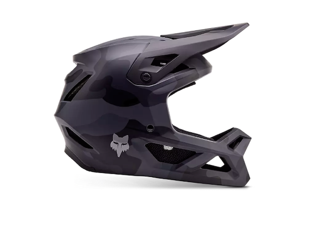 FOX YTH Rampage cam fullface-hjelm sort camouflage (Hjelmstørrelse: 49-50)