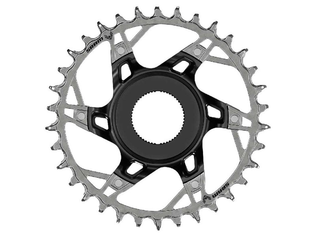 Sram XX T-Type Eagle klinge - Brose - Direct Mount - 12 Speed - 36T - Sort/Sølv