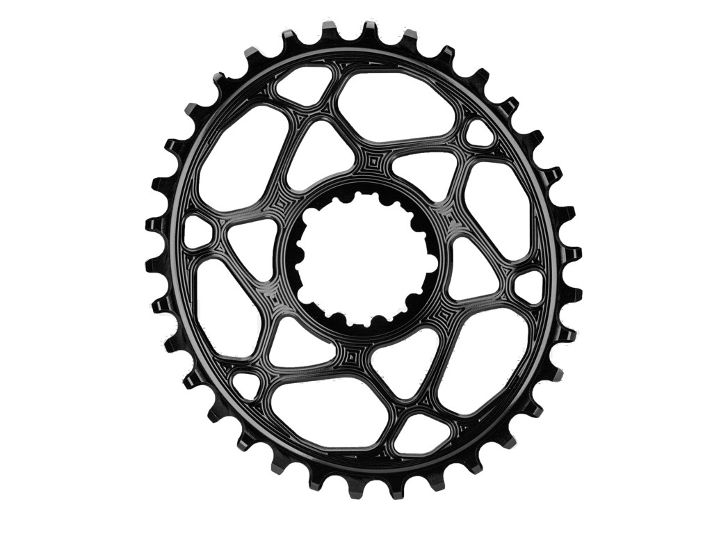 absoluteBLACK Oval klinge - Sram - Direct mount - Boost - Offset 3 mm - 28 tænder - Sort