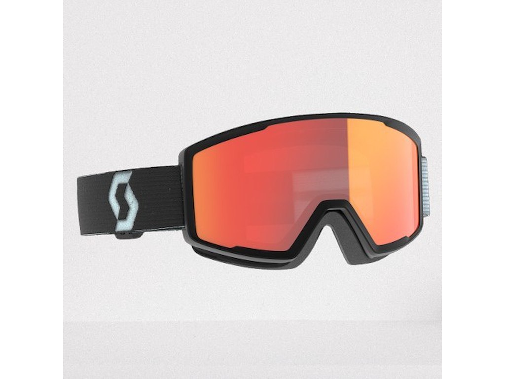 SCOTT Factor MTB-cykelbriller hvid/sort orange chrome/klar linse