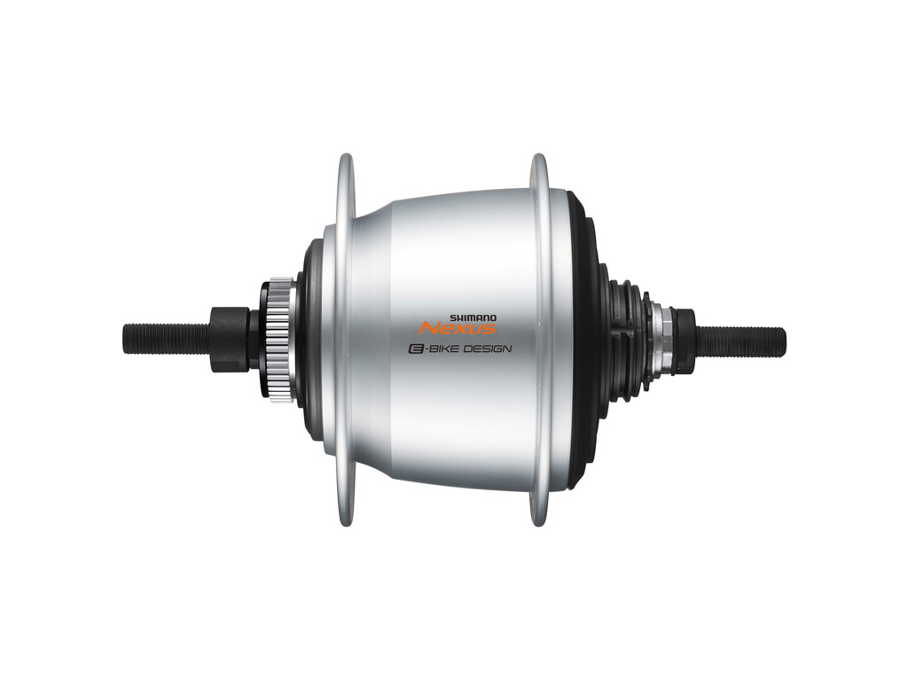 Shimano Nexus - Bagnav med 5 gear og til skivebremse - Type SG-C7000-5-DAL - Sølv