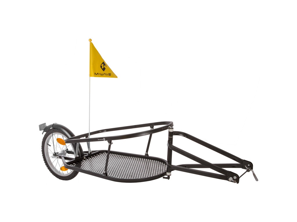 M-Wave Stalwart Single 40 - Cykeltrailer - Ethjulet - Max vægt 27 kg - Sort