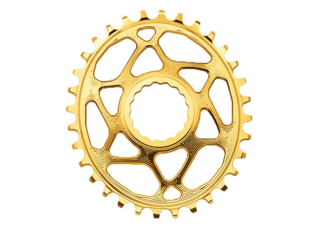 Absolute Black RaceFace Oval klinge 30T Guld
