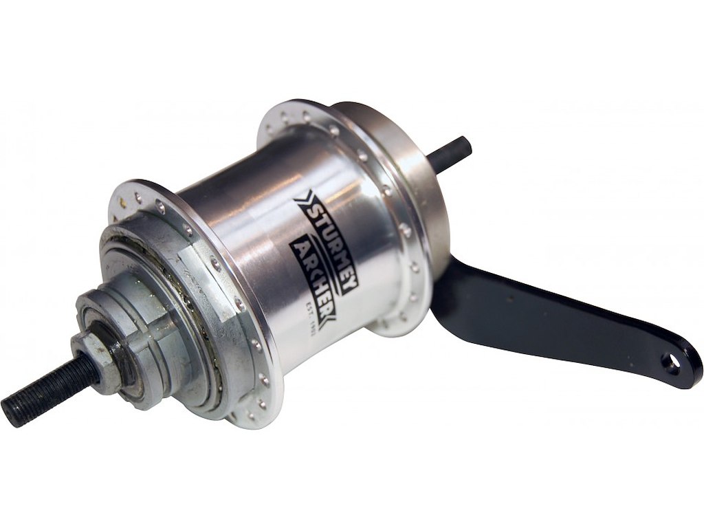 Sturmey Archer Duomatic S2C bagnav fodbremse sølv