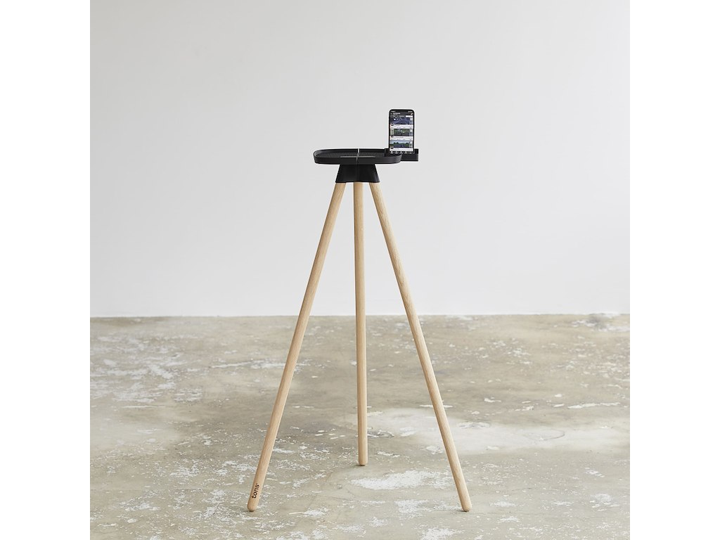 Tons Tray - Bord Med Mobilholder - Naturlig Eg