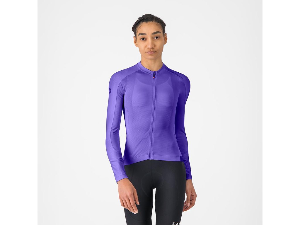 Castelli Espresso 2 W LS Jersey - Cykeltrøje - Lange Ærmer - Dame - Ultraviolet - M