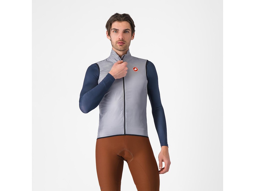 Castelli Aria Vest - Cykelvest - Silver Gray - XL