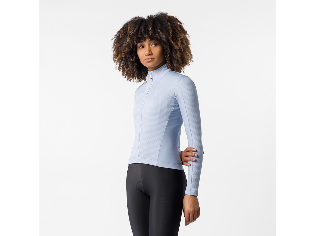 Castelli Sfida 3 Jersey - Cykeltrøje - Lange ærmer - Dame - Steel Fade - Str. L