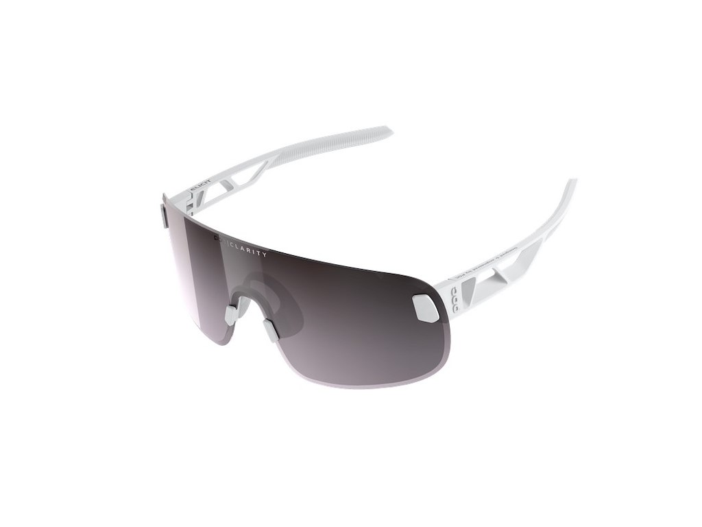 POC Elicit Cykelbriller - Hydrogen White/Clarity Road/Sunny Silver