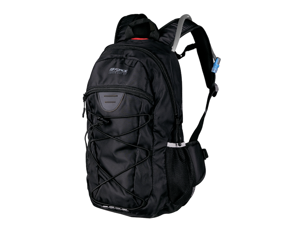 FORCE Jordan Plus Rygsæk - 20 Liter med 2 Liter Reservoir - Sort
