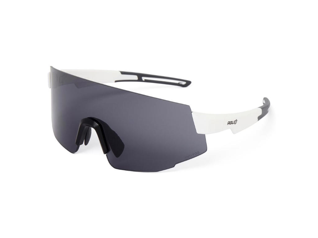 AGU Vigor Løbe- og Cykelbrille - Anti Fog Linser - Hvid