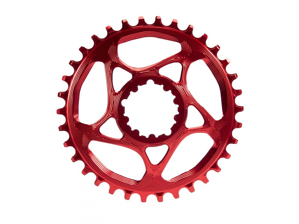 Absolute Black Klinge 30T Direkte montering SRAM GXP/BB30/DUB Rød