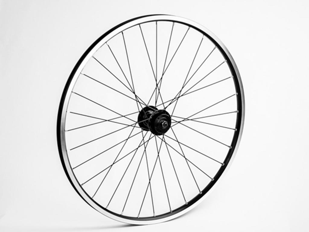 Connect Forhjul - 26x1,75 - QR nav - Ryde ZAC2000 fælg - Disc 6-Bolt montering- Sort/Sølv