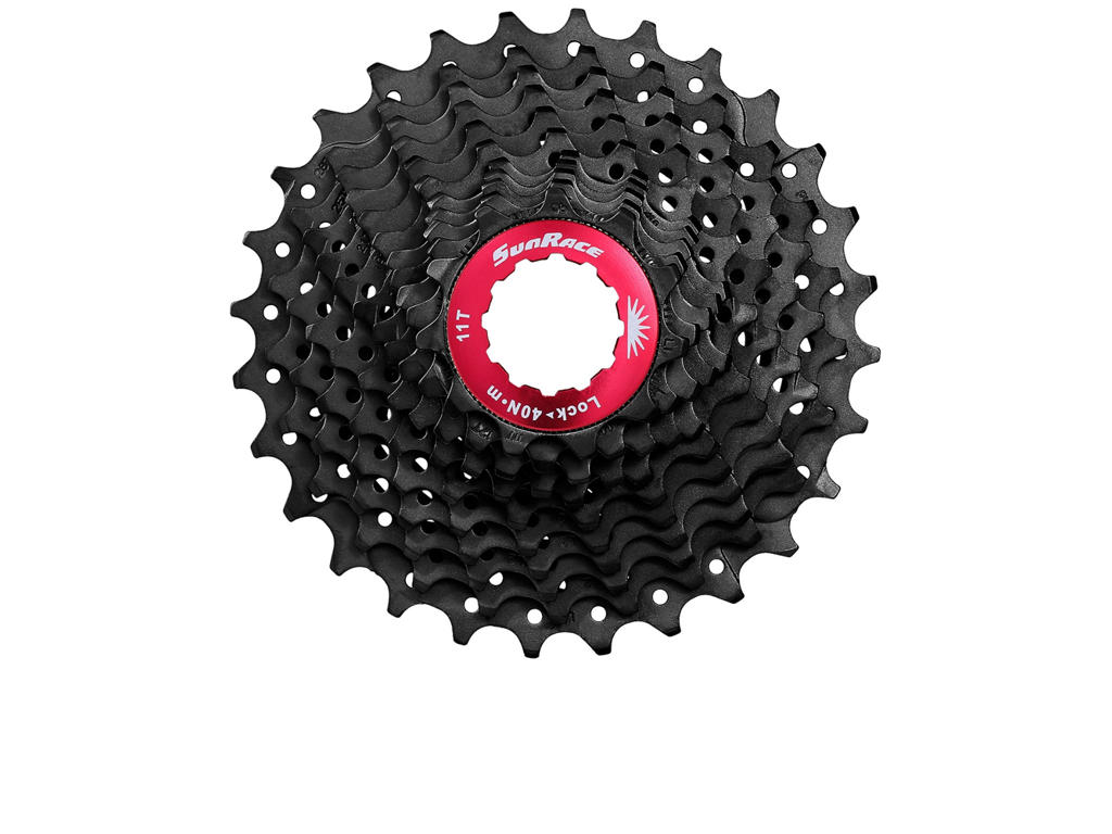 Sunrace CSRX1 - Kassette 11 gear - 11-36 tands - Road - Til Shimano eller Sram - Sort