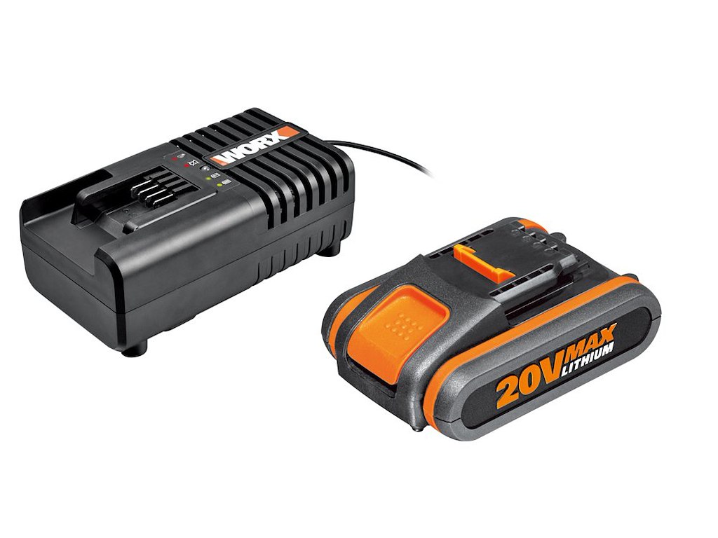 Worx 20V Batteri 2Ah med Lader