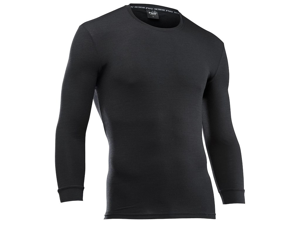 Northwave Surface Merino med lange ærmer - Herre - Sort - Str. - 2XL