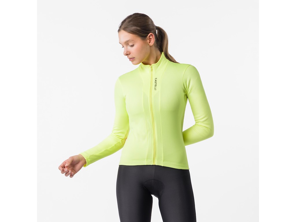Castelli Sinergia 3 Jersey - Cykeltrøje - Lange ærmer - Dame - Brilliant Yellow - Str. M