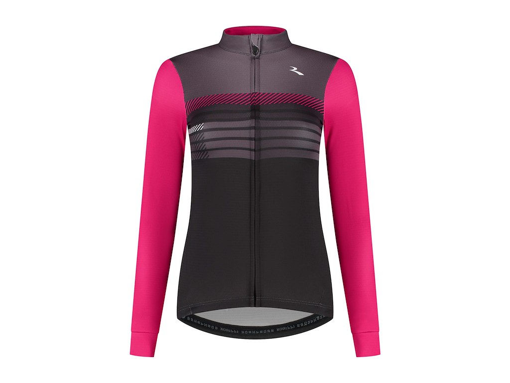 Rogelli Stryde Cykeltrøje med lange ærmer - Dame - Pink/Sort - Str. M