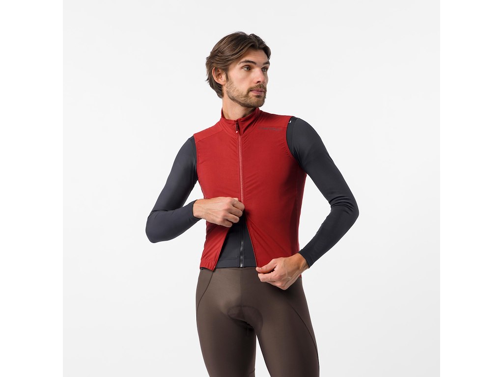 Castelli Espresso 2 Vest - Cykelvest - Herre - Garnet - Str. XS