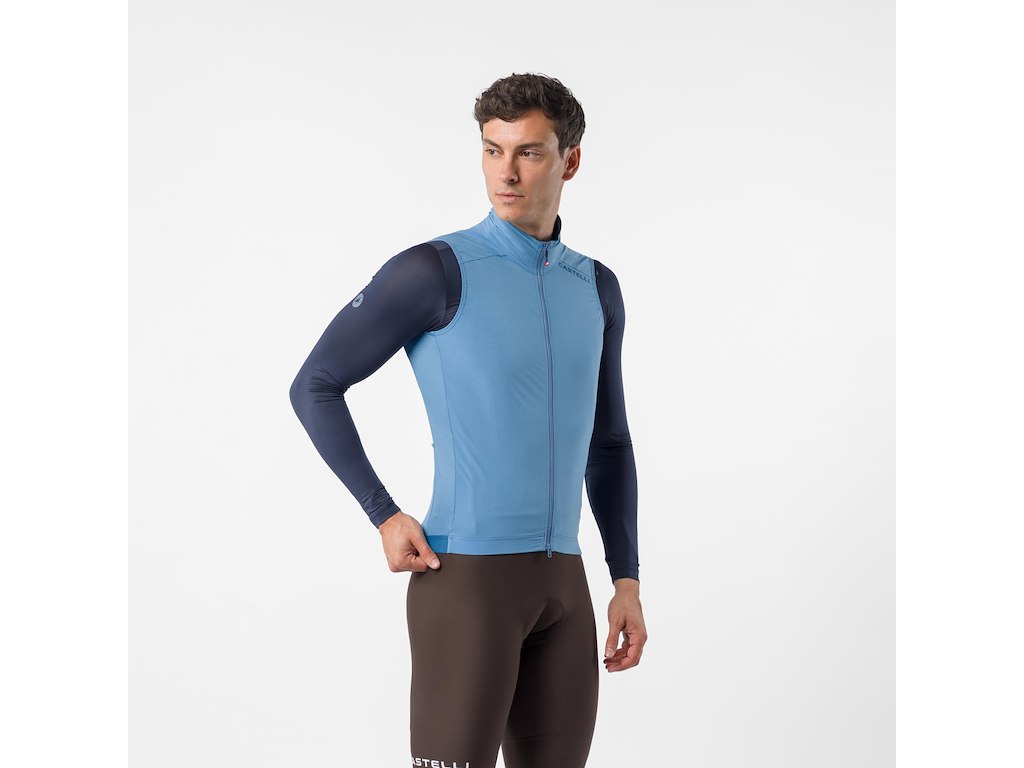 Castelli Espresso 2 Vest - Cykelvest - Herre - Metallic Blue - Str. 3XL