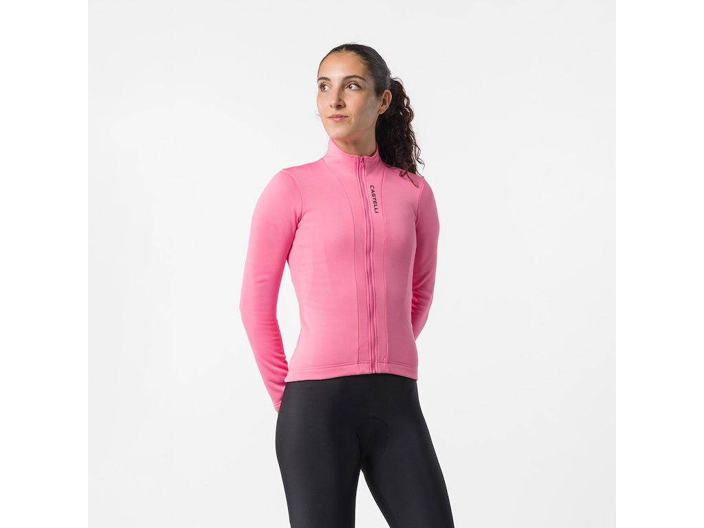 Castelli Sinergia 3 Jersey - Cykeltrøje - Lange ærmer - Dame - Rosa Giro - Str. M