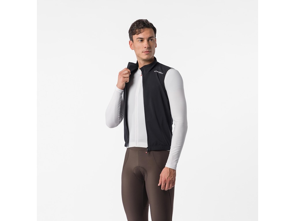 Castelli Espresso 2 Vest - Cykelvest - Herre - Sort/Hvid - Str. 2XL