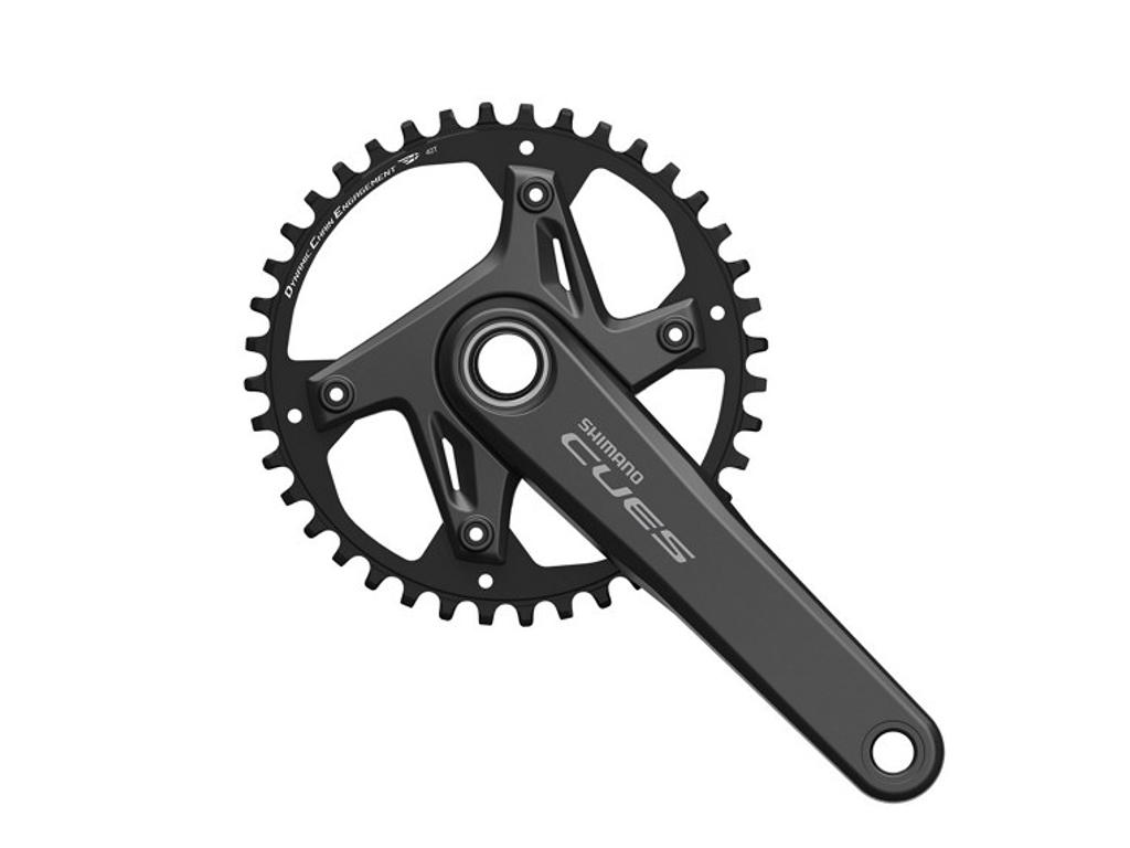 Shimano Cues Kranksæt single road - 40 tands til 9/10 eller 11 speed -165mm pedalarme - FC-U6030-1