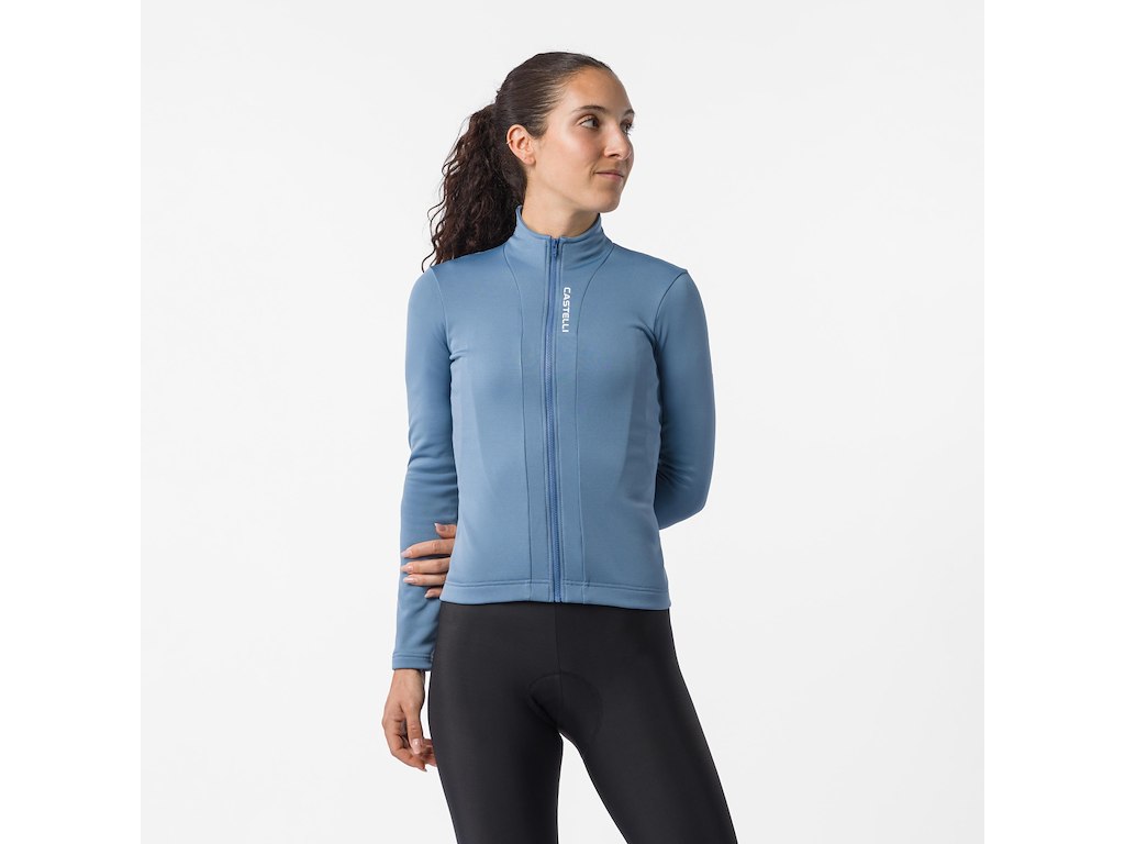 Castelli Sinergia 3 Jersey - Cykeltrøje - Lange ærmer - Dame - Steel Blue - Str. XL