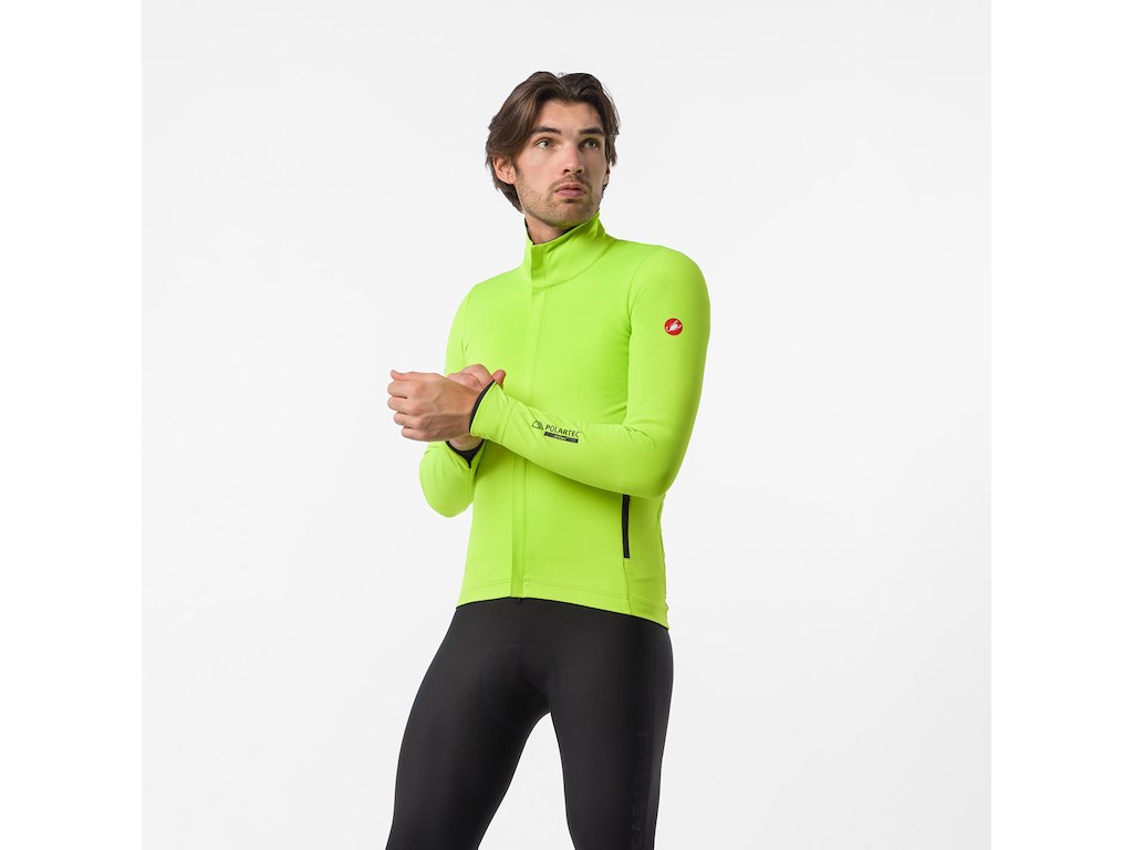 Castelli Alpha 150 Jacket - Cykeljakke - Herre - Electric Lime/Black - Str. 2XL