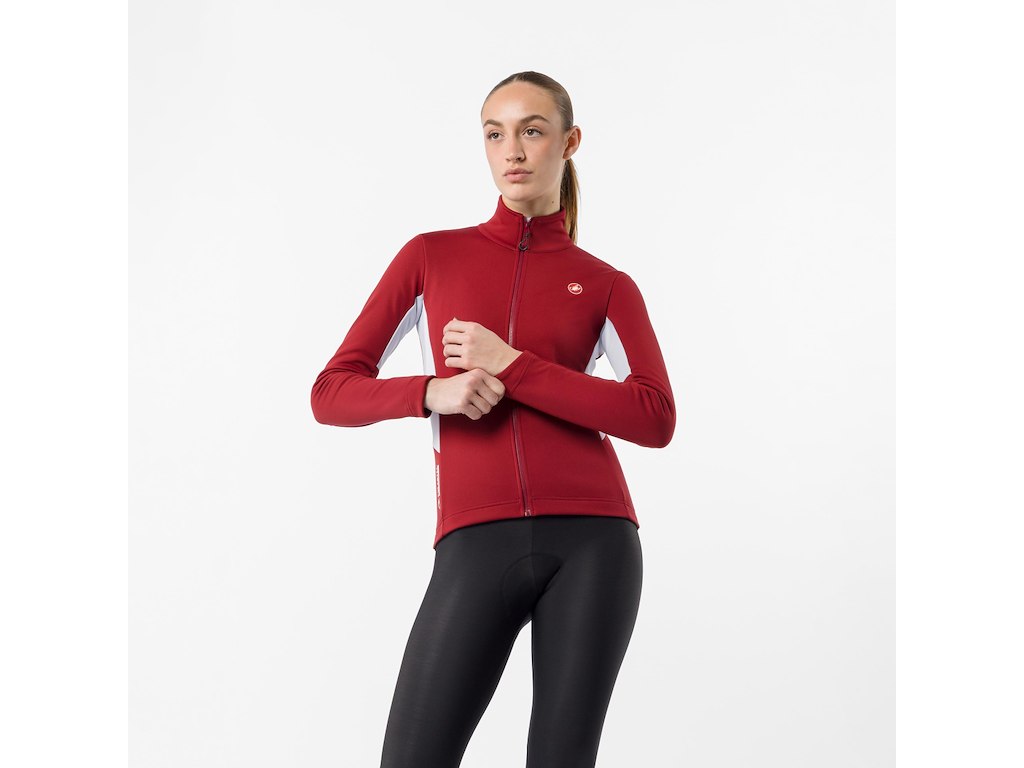 Castelli Entrata 2 Womens Jacket - Cykeljakke - Dame - Garnet/Silver Gray - Str. S