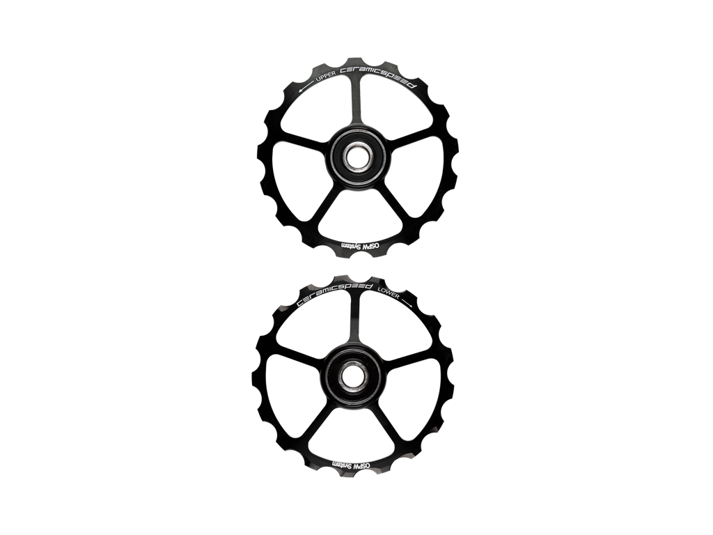 CeramicSpeed Keramisk Oversized Pulleyhjul - 17+17 - Sort