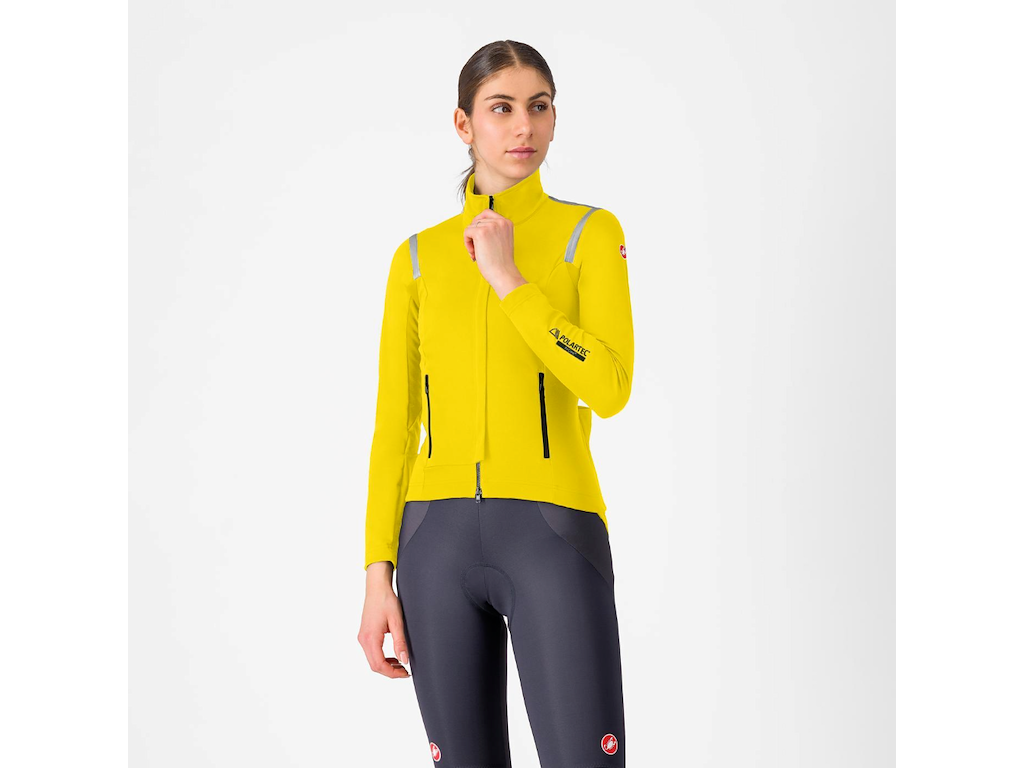 Castelli Perfetto RoS 3 Women's Jacket - Cykeljakke - Dame - Mango Mojito/Black Reflex - S