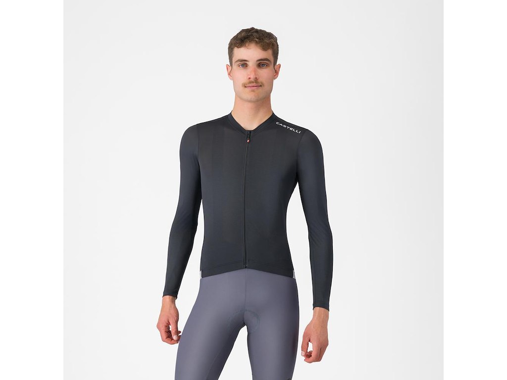 Castelli Espresso 2 LS Jersey - Cykeltrøje - Lange Ærmer - Herre - Sort - 3XL