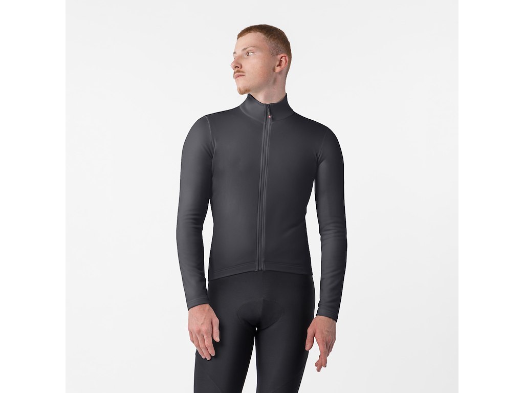 Castelli Competizione Thermal LS Jersey - Cykeltrøje - Lange ærmer - Herre - Sort - Str. M