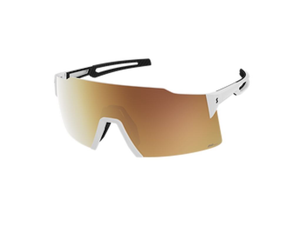 SCOTT Stride LS - Cykelbriller - Hvid/AMP LS Gold Chrome