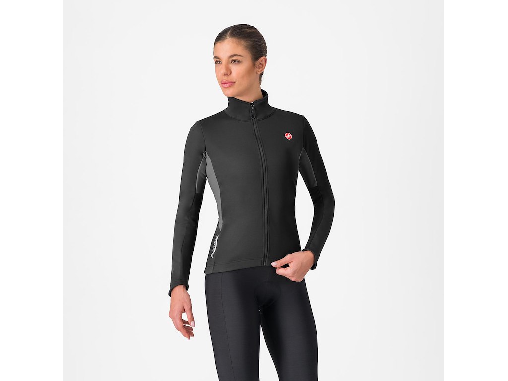 Castelli Entrata 2 Women's Jacket - Cykeljakke - Dame - Light Black/Dark Gray - M