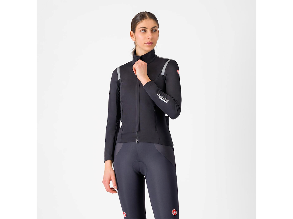 Castelli Perfetto RoS 3 Women's Jacket - Cykeljakke - Dame - Light Black/Silver Reflex - S